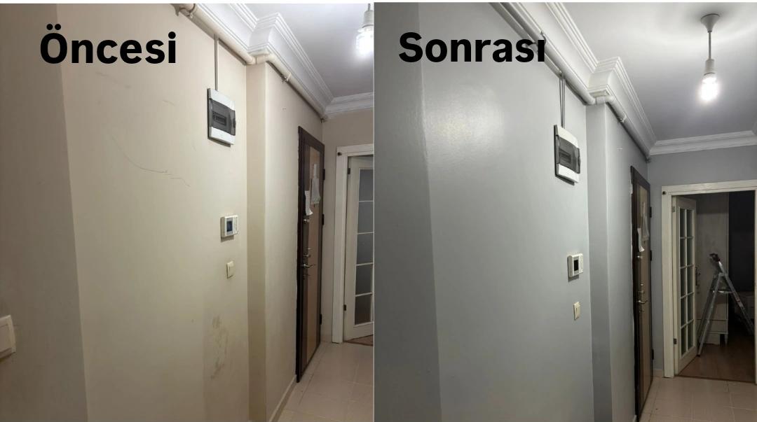 Koridor Boyama öncesi ve sonrası